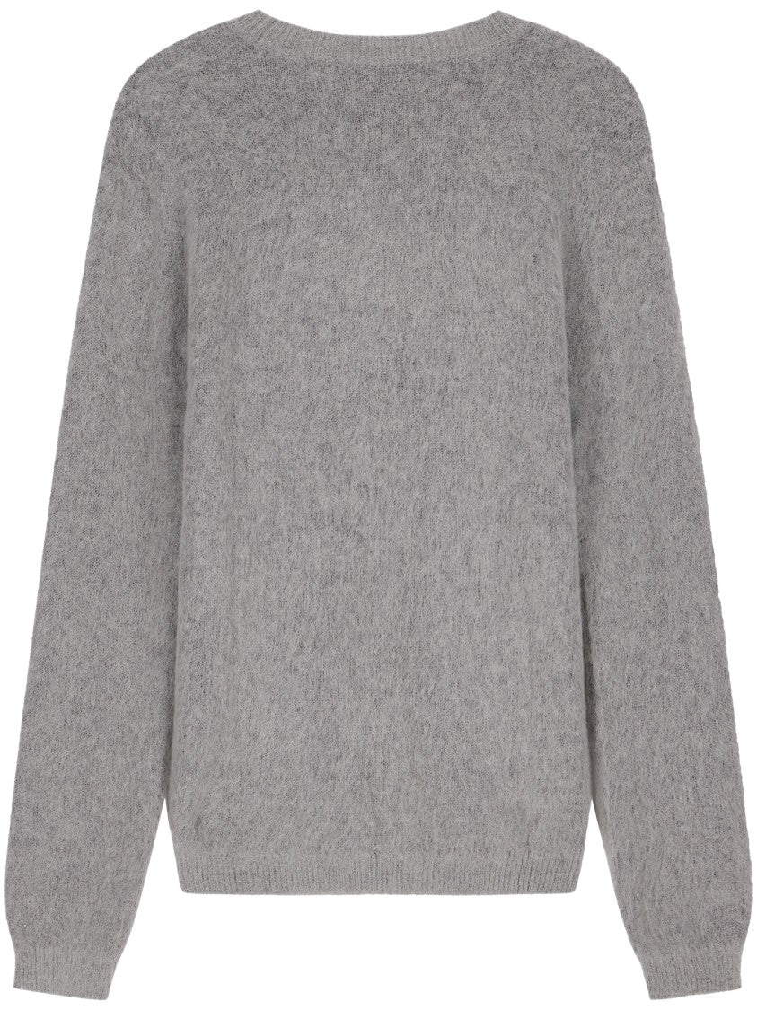 Emporio Armani Textured Knit Crew Neck Sweater