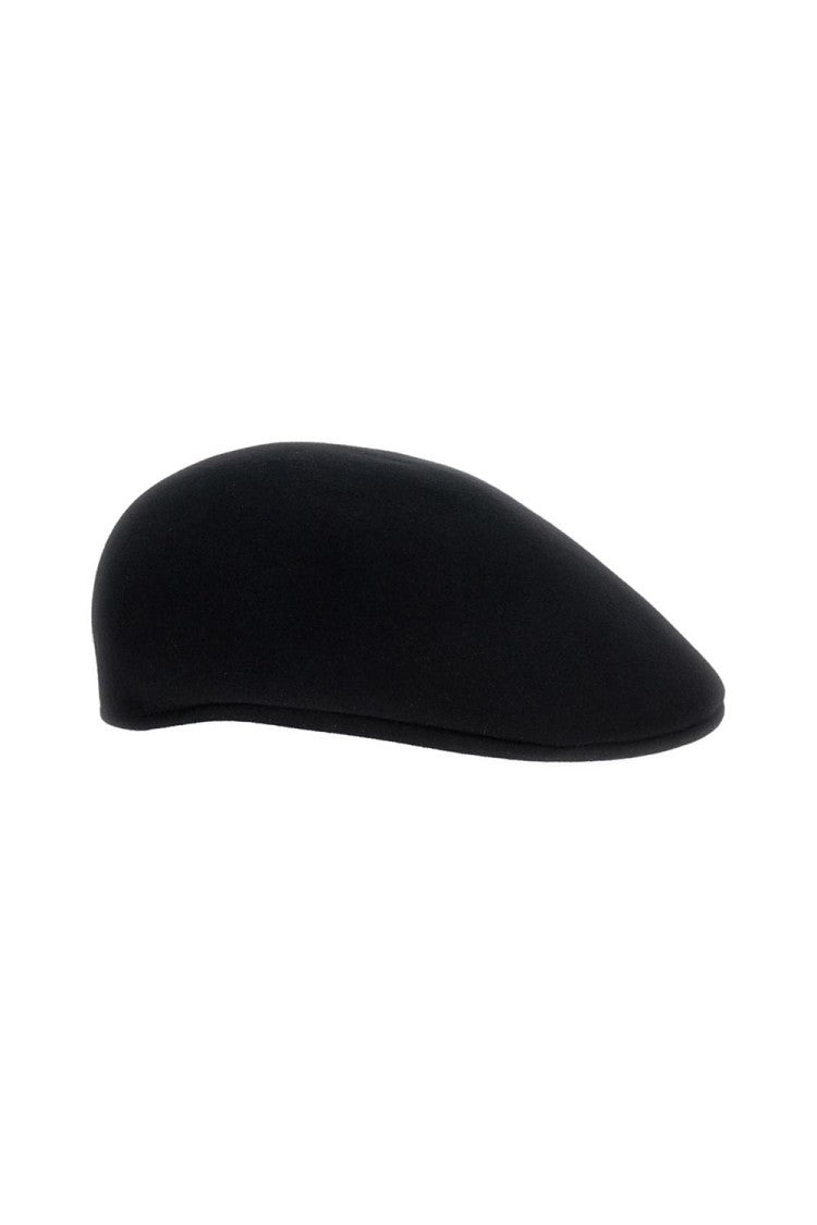 Borsalino Fitted Black Shaved Felt Golf Cap