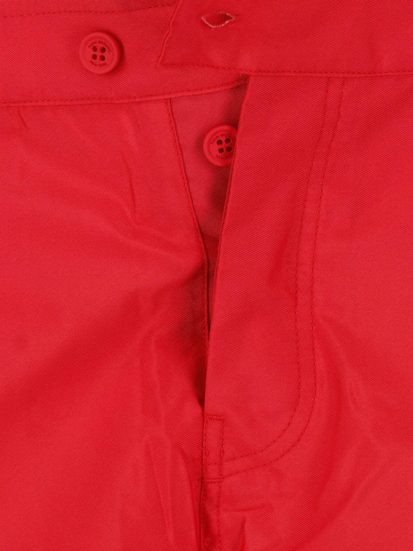 Thom Browne Red 4-Bar Fabric Shorts