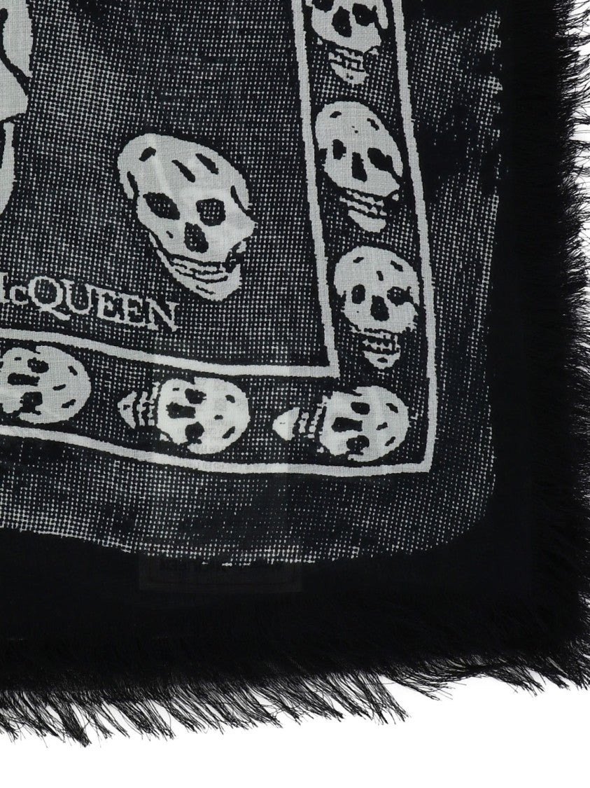 Alexander Mcqueen "Skull Trompe L'oeil" Scarf