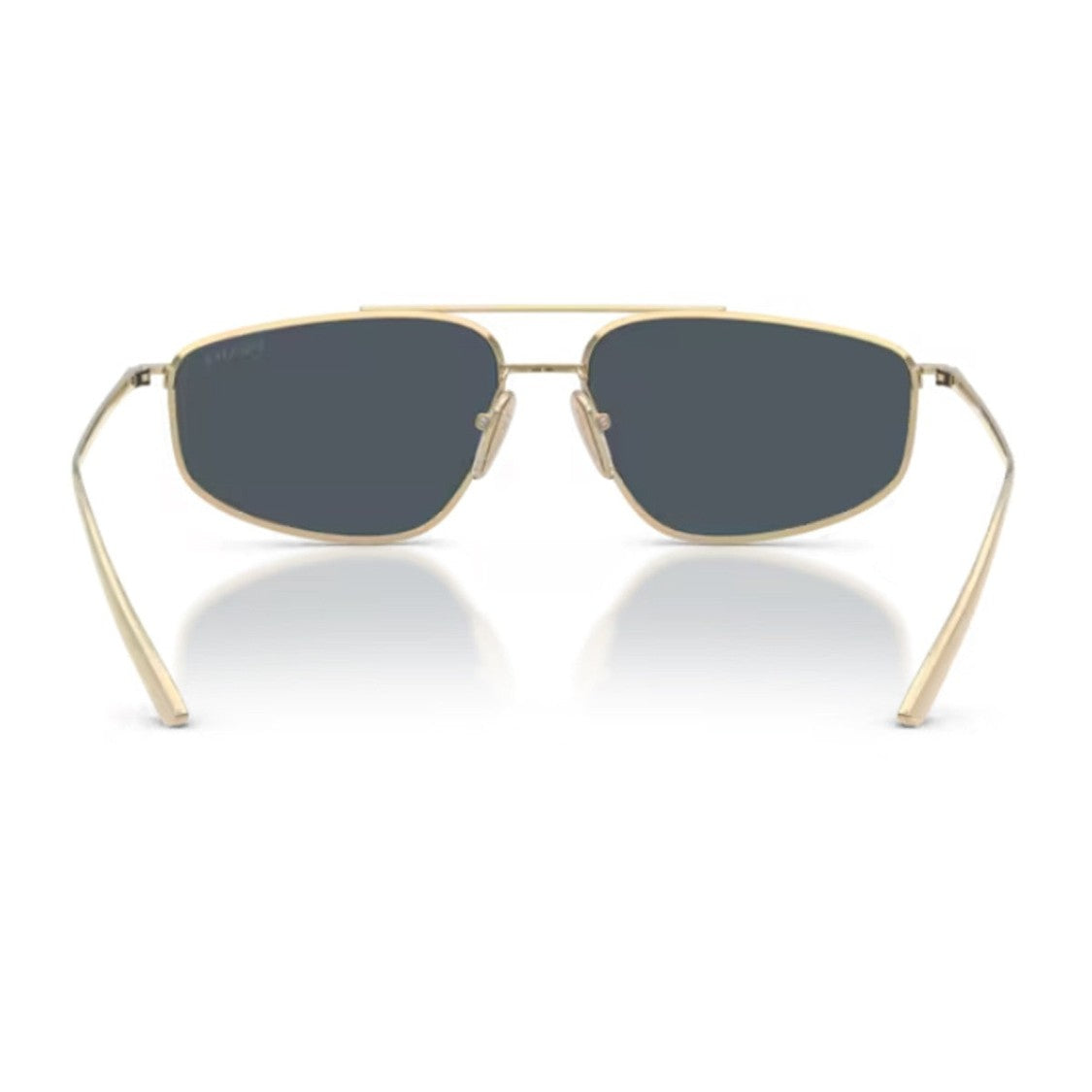 Prada Gold Metal Geometric Sunglasses