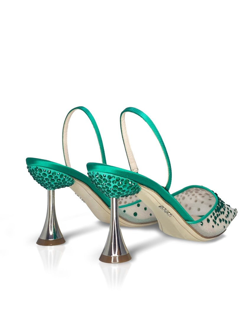 Rodo Assia 80 Emerald Strass Satin