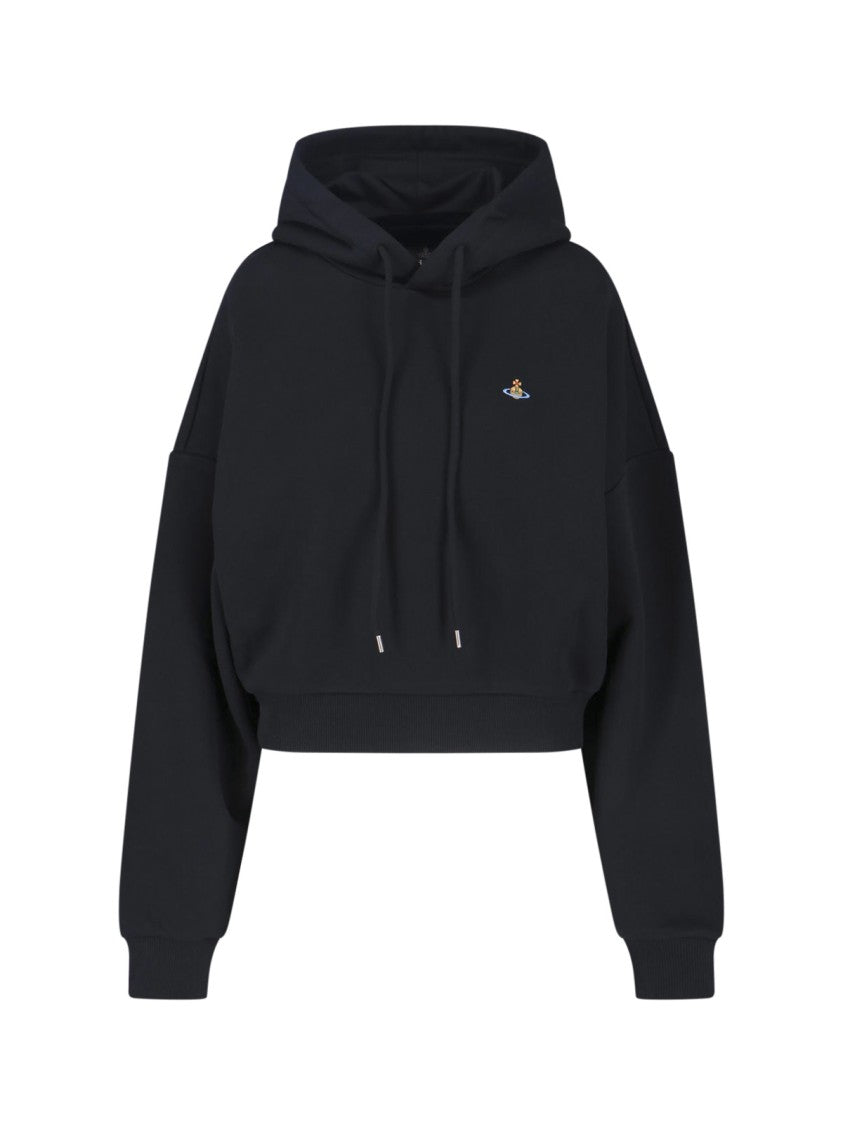 Vivienne Westwood Black Ashton Cotton Hooded Sweatshirt