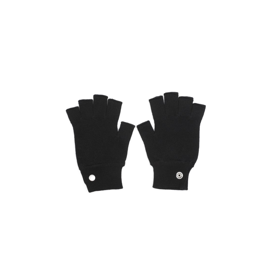 Rick Owens Black Wool Gloves
