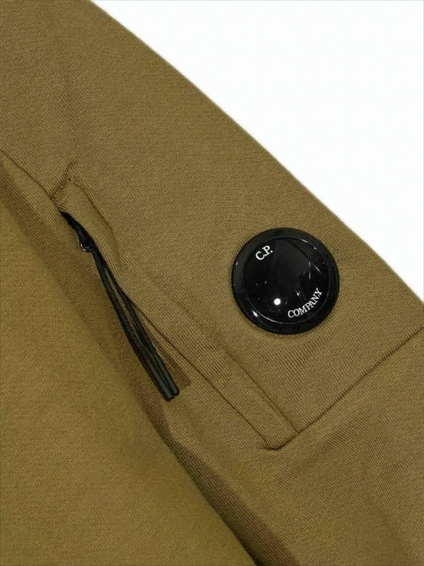 C.P. Company Long-Sleeve Olive T-Shirt With Zippered Pocket Detail