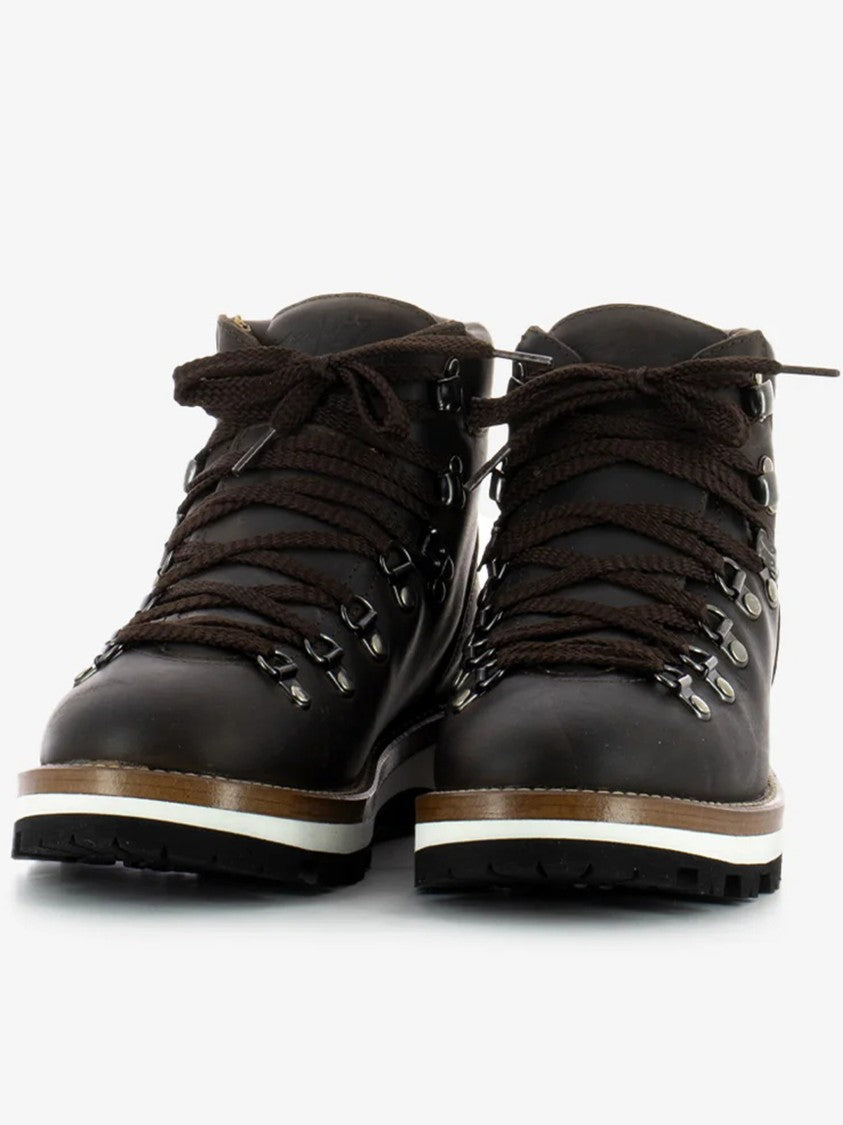 Monpiz Dark Cortina Leather Ski Snow Boots