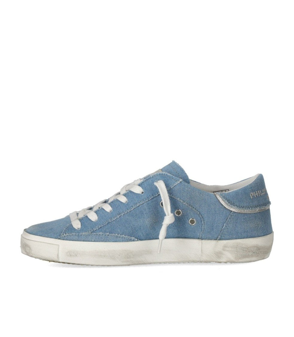 Philippe Model Prsx Low Denim Bluette Sneaker