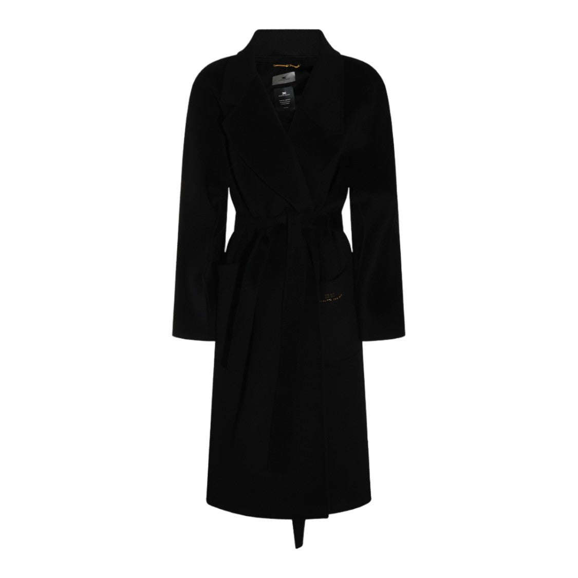 Elisabetta Franchi Long Belted Tailored Coat