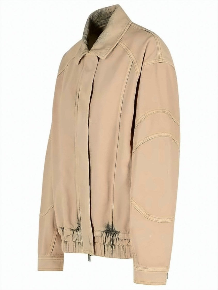 Golden Goose Boxy Silhouette Jacket With Distressed Accents