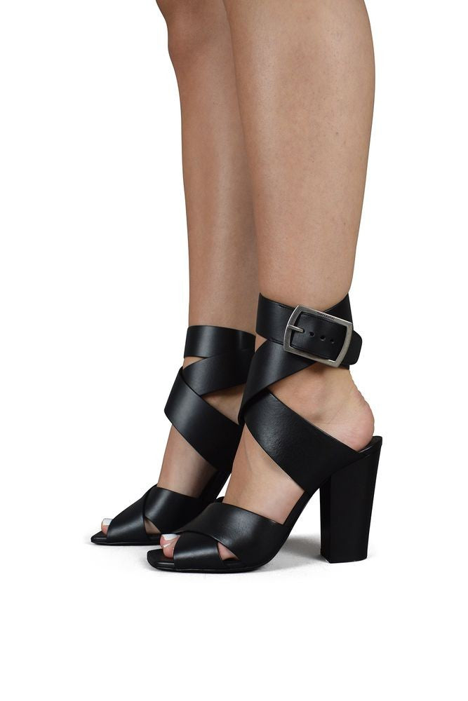 Saint Laurent Crossover Strap Sandals