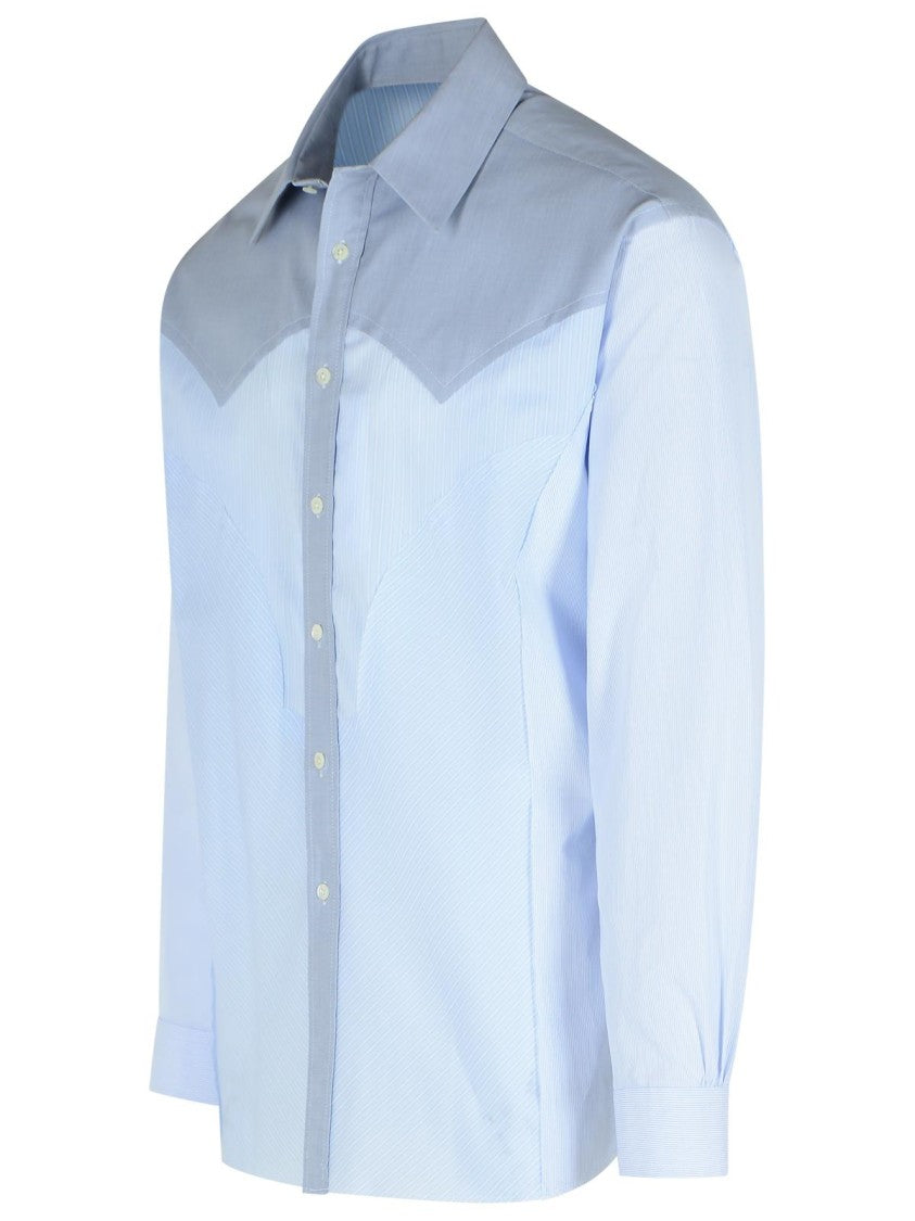 Maison Margiela Light Blue Cotton Shirt