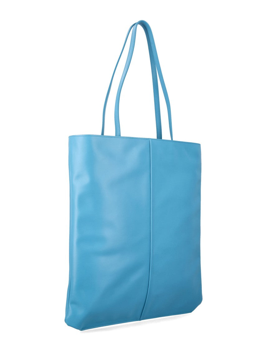 Jil Sander Linea Smooth Leather Central Piping Tote