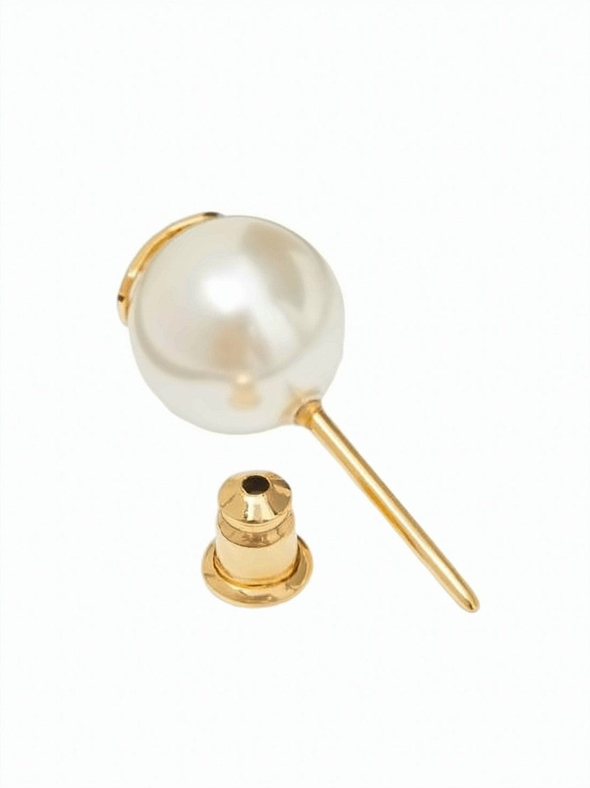 Valentino Garavani Oval-Shaped Gold-Tone Brass Earrings