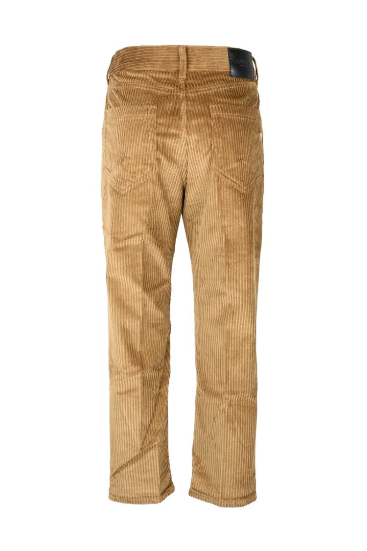 Dondup Velvet Koons Jewel Pants - Brown