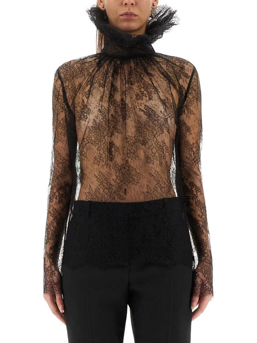 Alexander Mcqueen Floral Lace Top