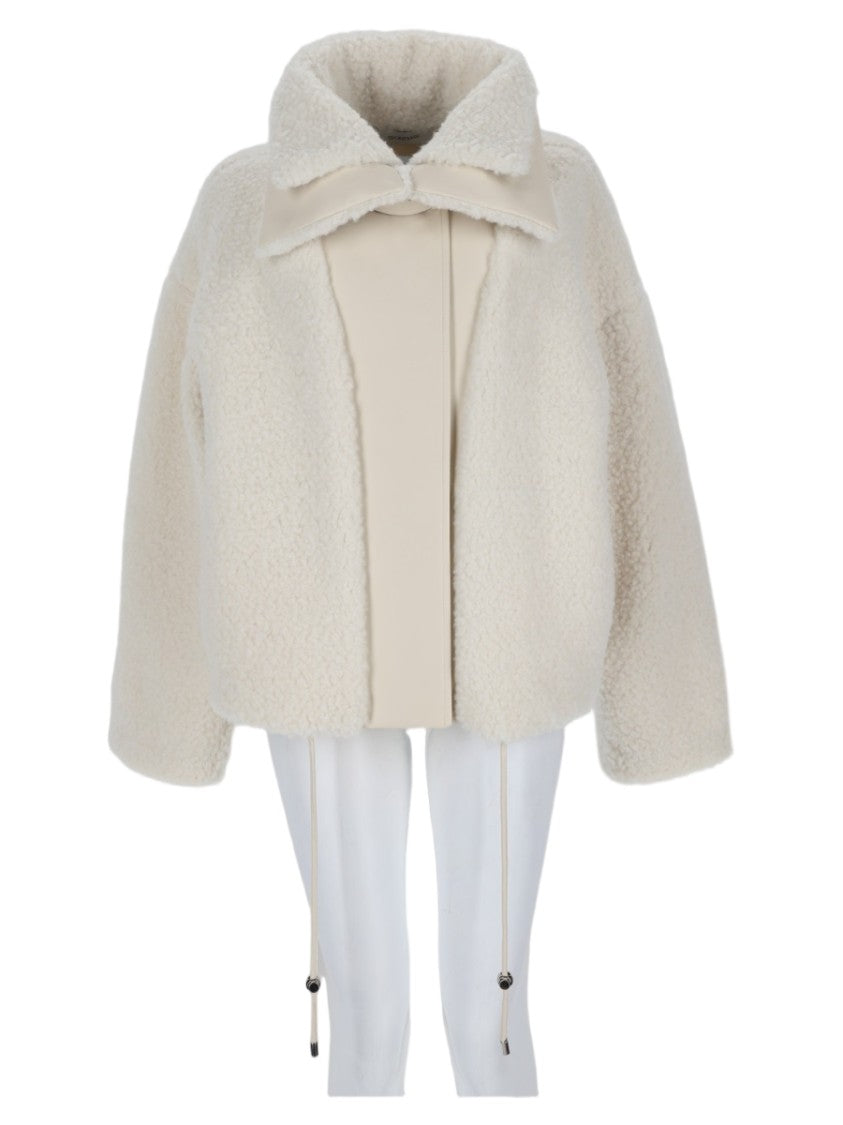 Sportmax Filtro Cropped Shearling Polyester Jacket