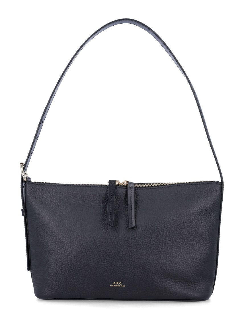 A.P.C. Vera Grained Leather Shoulder Bag