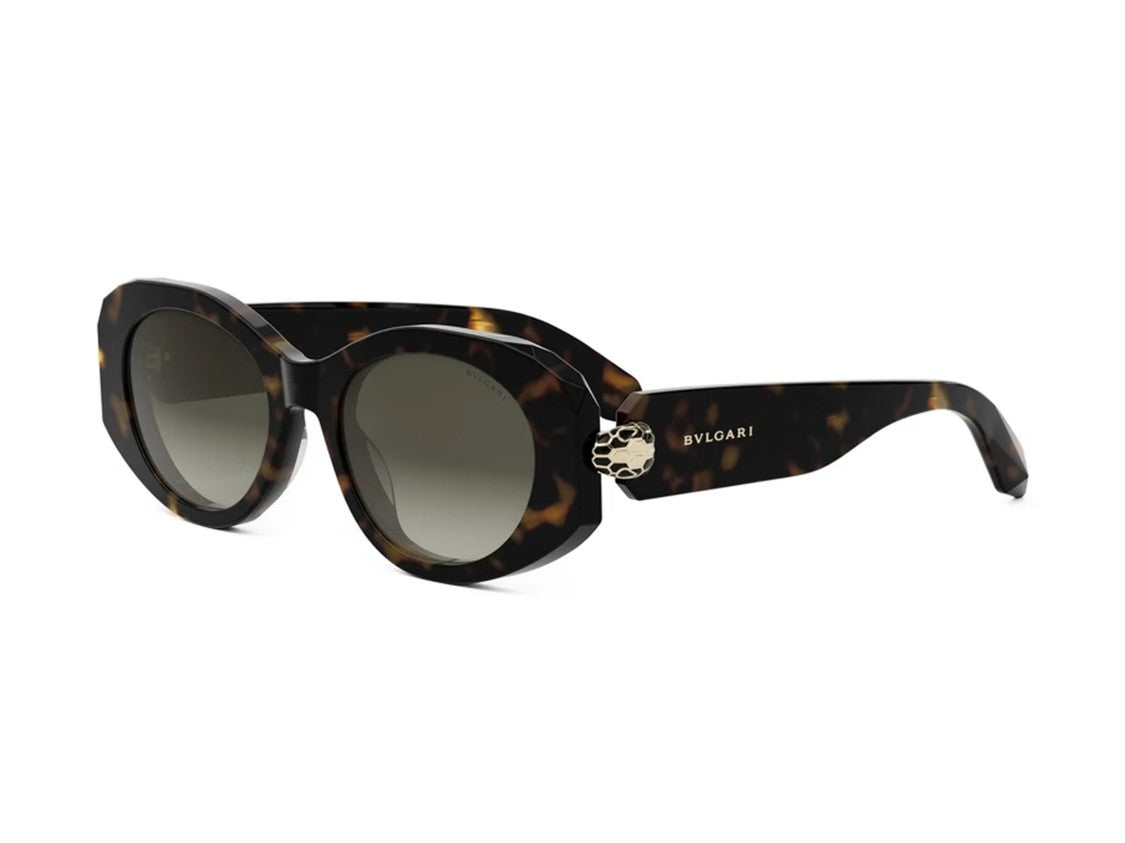 Bulgari Tortoiseshell Bv40007i Geometric Sunglasses