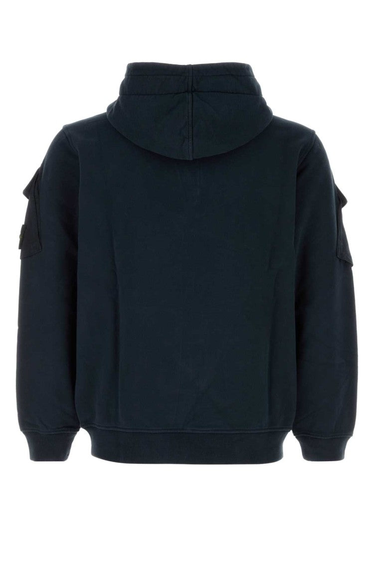Stone Island Midnight Blue Cotton Sweatshirt