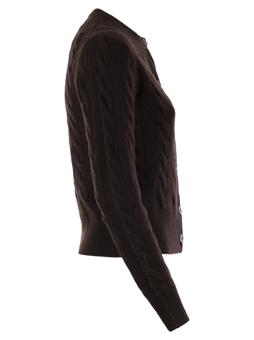 Polo Ralph Lauren Wool And Cashmere Cable Knit Cardigan