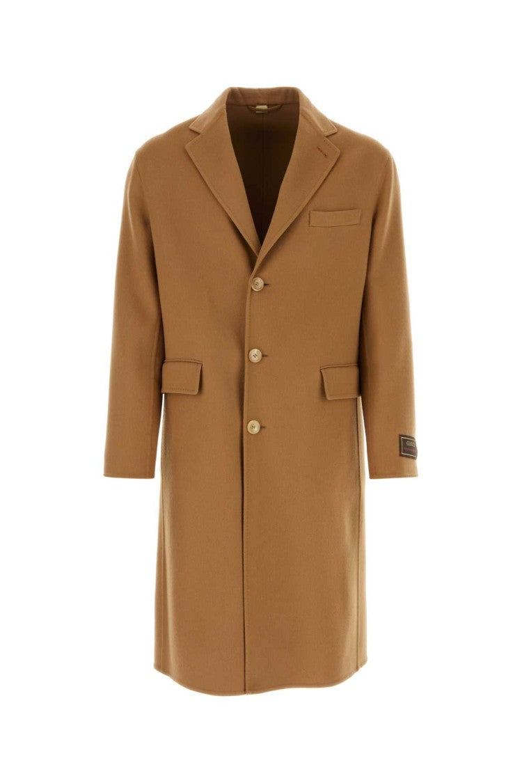 Gucci Camel Wool Blend Coat