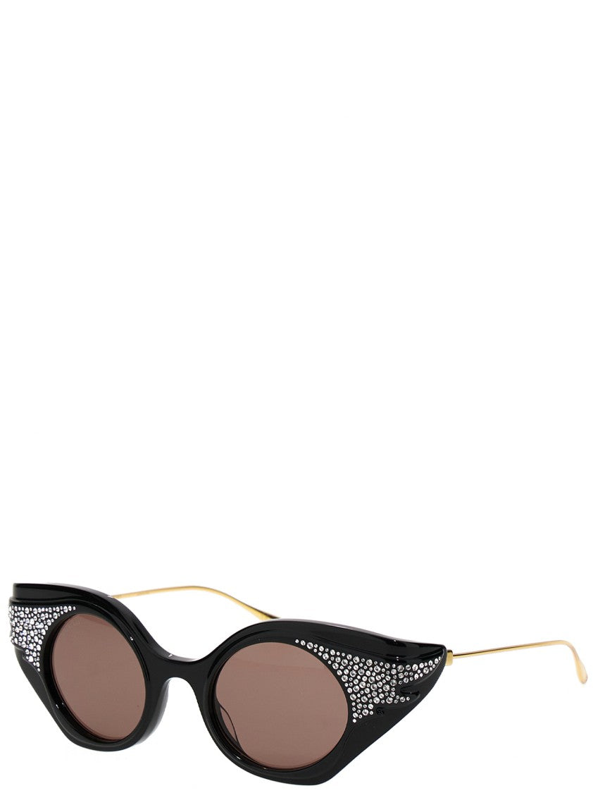Gucci Cat Eye Sequin Sunglasses.
