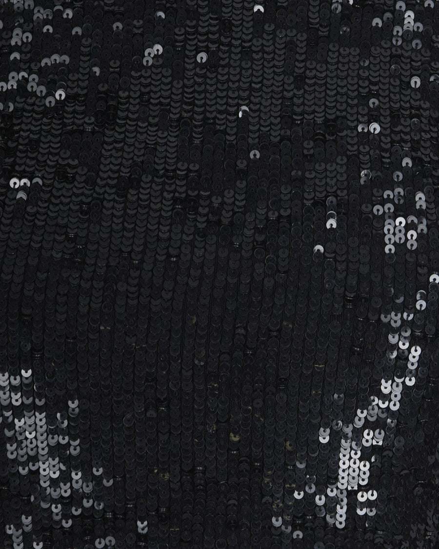 P.A.R.O.S.H. Black Full Sequin Blouse