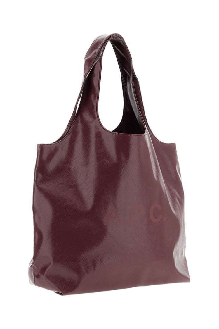 A.P.C. Eco-Friendly Red Tote Bag With Minimalist Design And Dual Handles