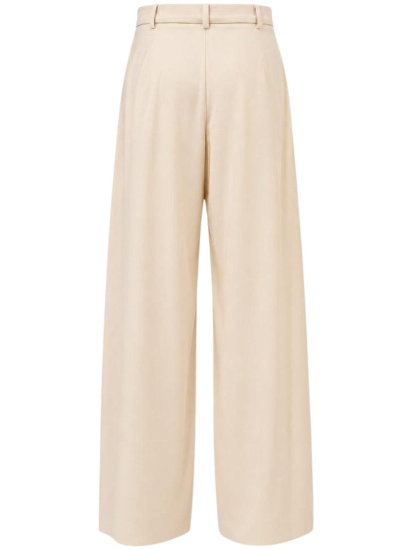 Max Mara High-Waist Studio Pleated Wide-Leg Pants