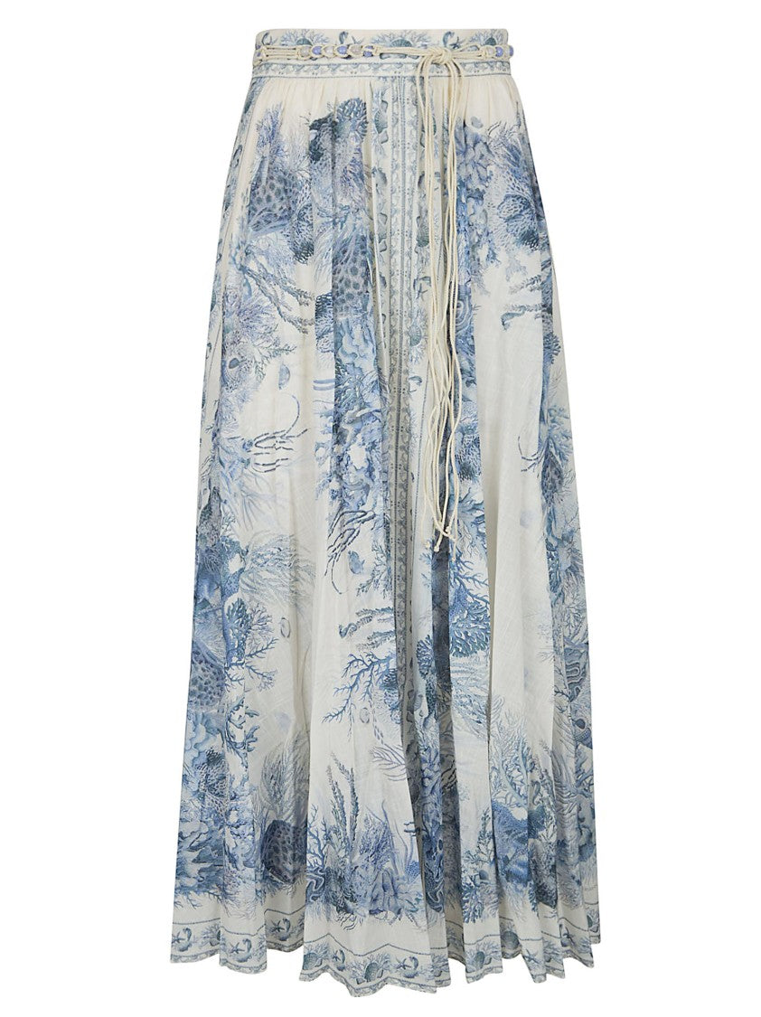 Zimmermann Wanderlust Cotton Skirt