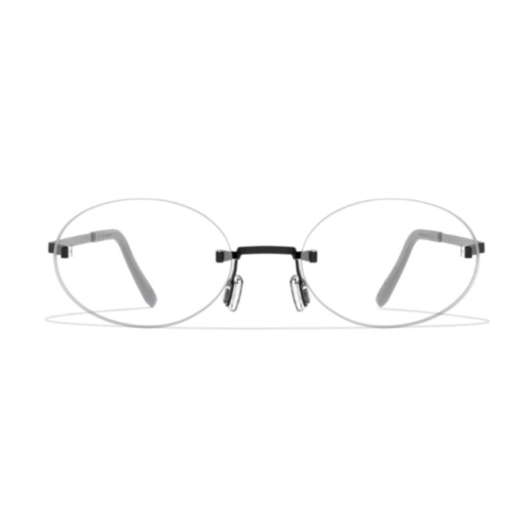 Blackfin Bf941 Aero A-N Rimless Oval Eyeglasses With Black Titanium Temples