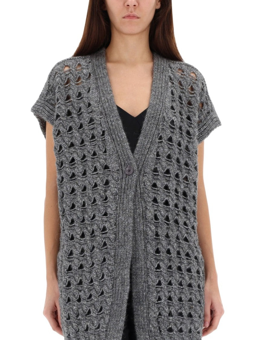 Herno Vest With Perforated Workmanship