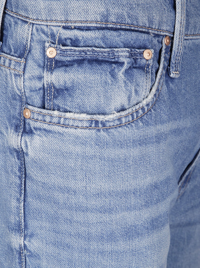 Mother Straight-Leg Denim Jeans With Classic Five-Pocket Design
