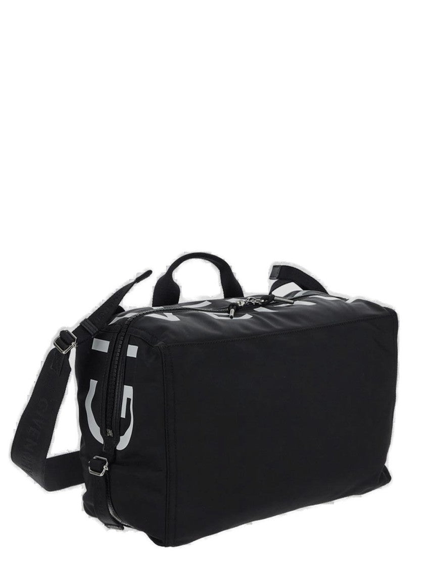 Givenchy Rectangular Duffle Bag With Bold White Lettering