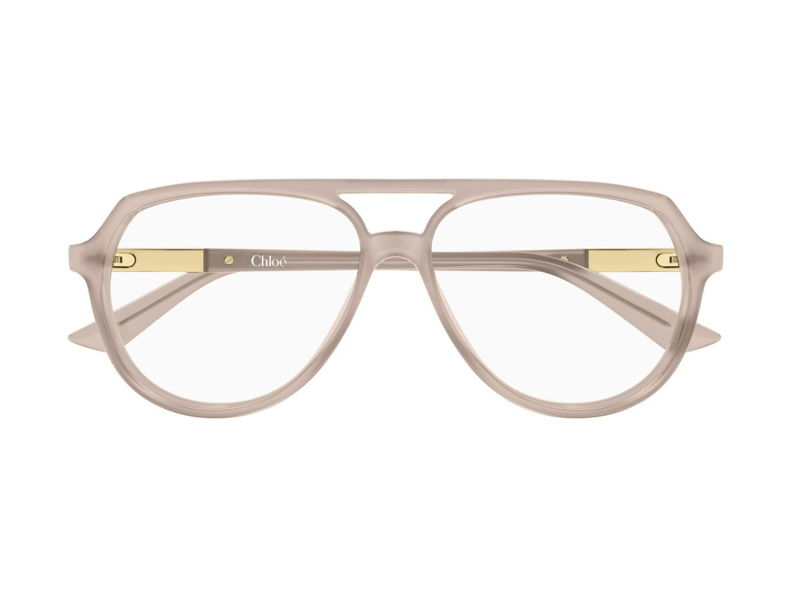 Chloé Beige Ch0366o Aviator Acetate Sunglasses