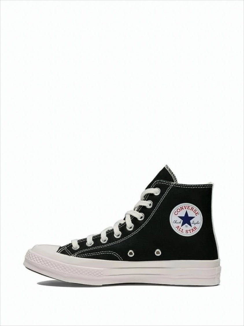 Comme Des Garçons High-Top Sneakers With Canvas Upper