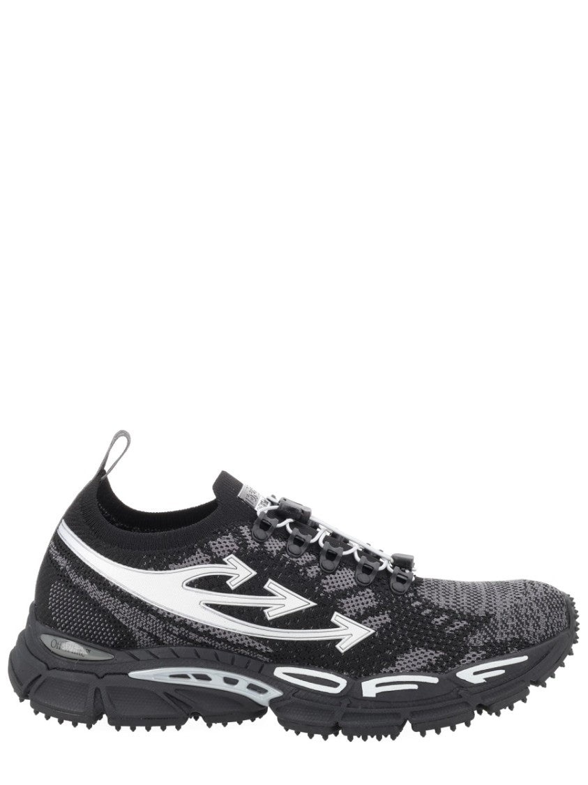 Off-White Black Knitted Arrow Motifs Sneakers