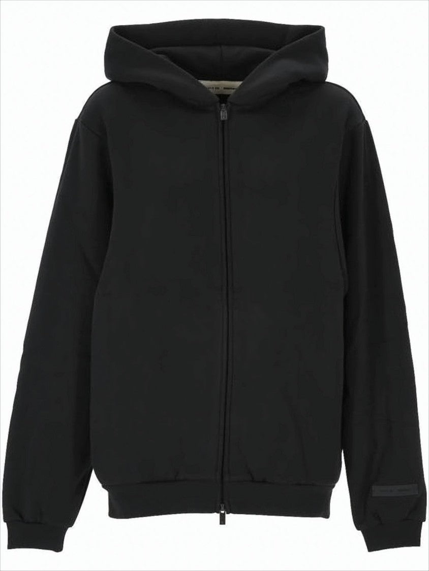 Fear Of God Relaxed Fit Black Zip-Up Hoodie