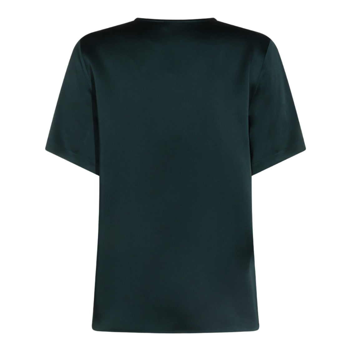 Antonelli Firenze Satin-Finish Short-Sleeved Top With Classic Round Neckline