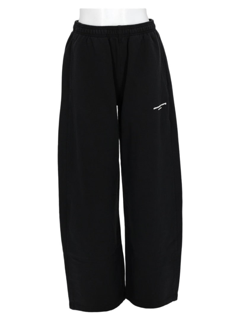Alexander Wang Black Loose Cropped Cotton Pants