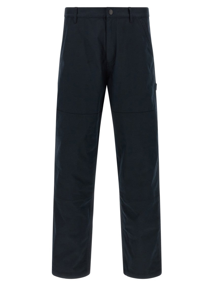 Moncler Stretch Cotton Gabardine Straight-Leg Trousers