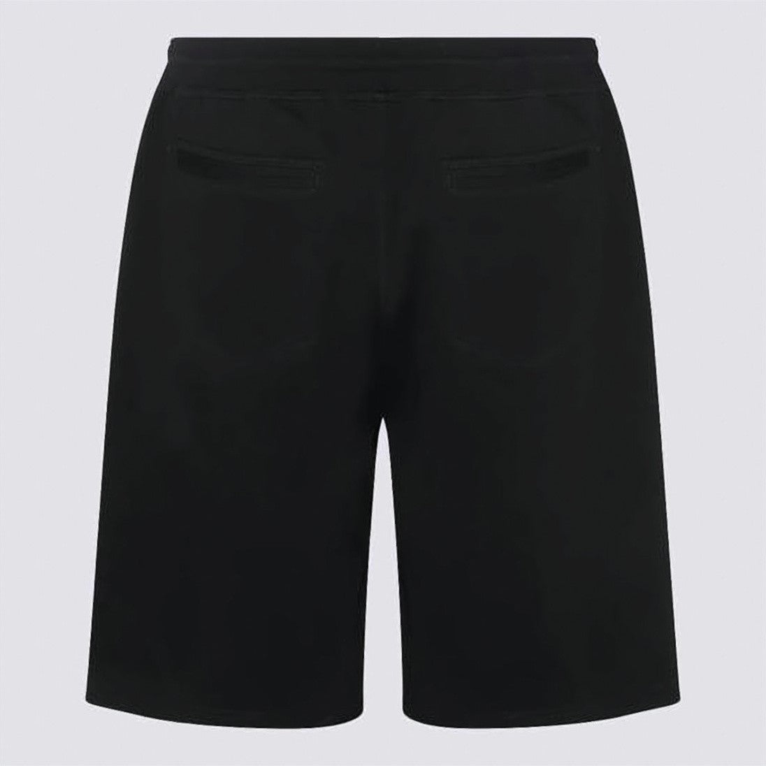 Brunello Cucinelli Minimalist Black Shorts With Drawstring Waistband