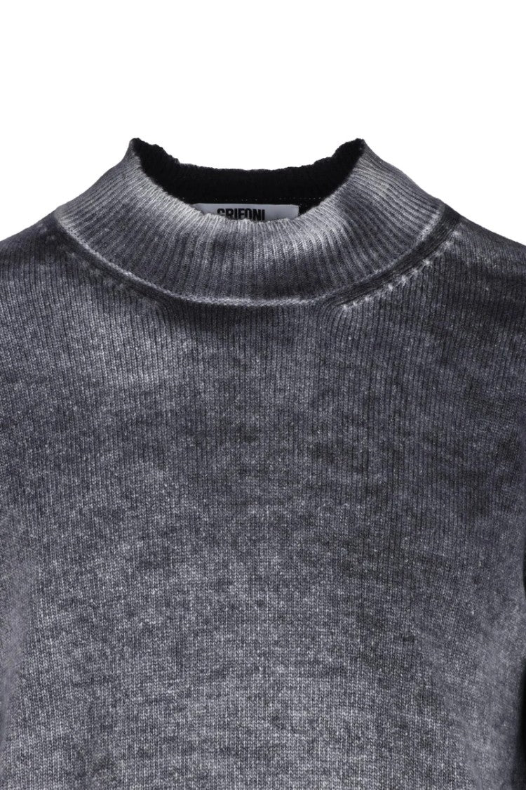 Grifoni Virgin Wool Pullover - Black