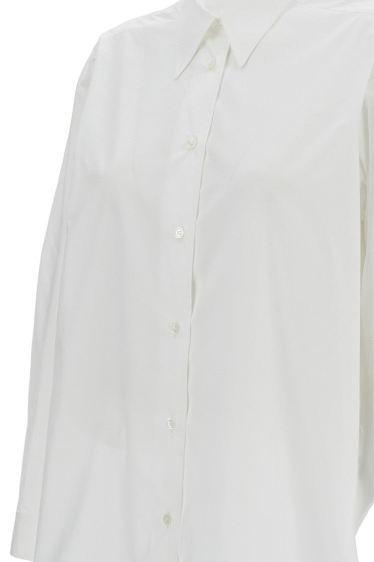 Dusan White Cotton Shirt With Pointed Collar