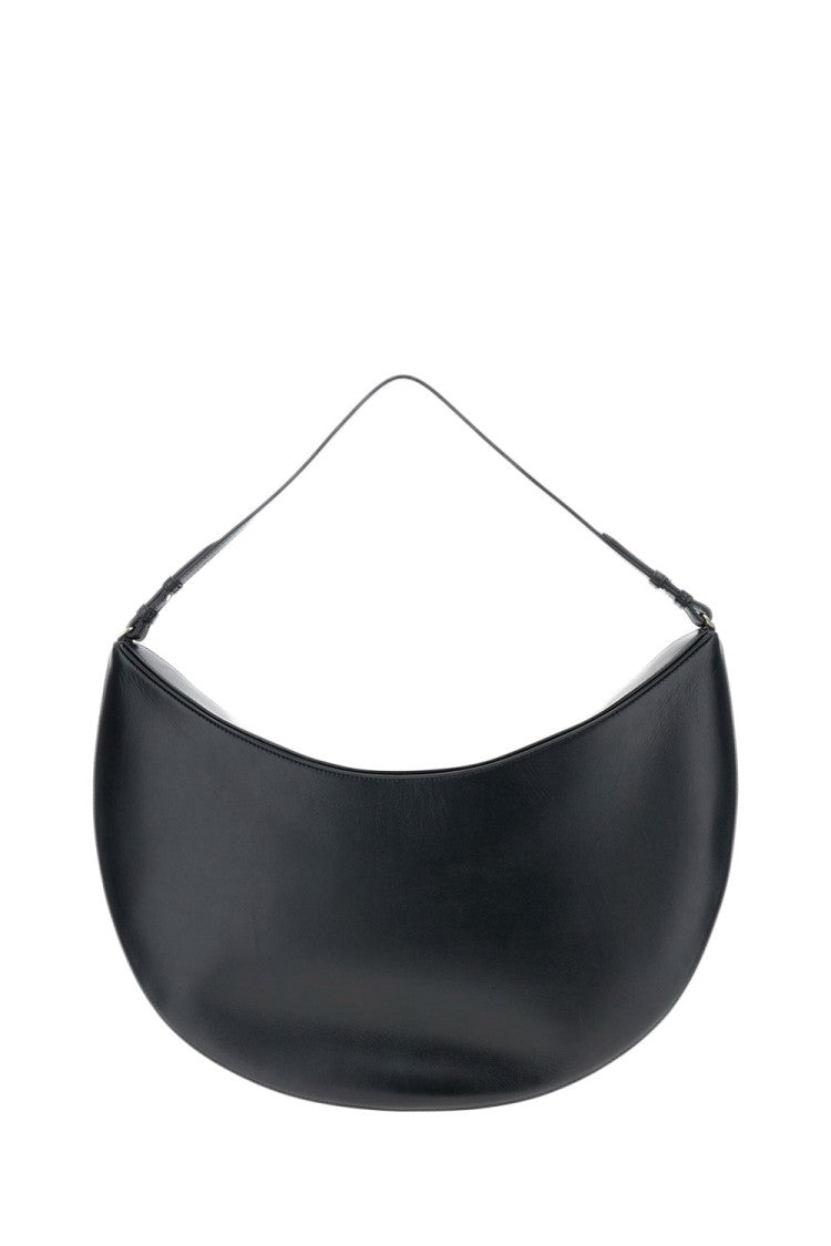 Jacquemus Half-Moon Leather Shoulder Bag With Magnetic Closure