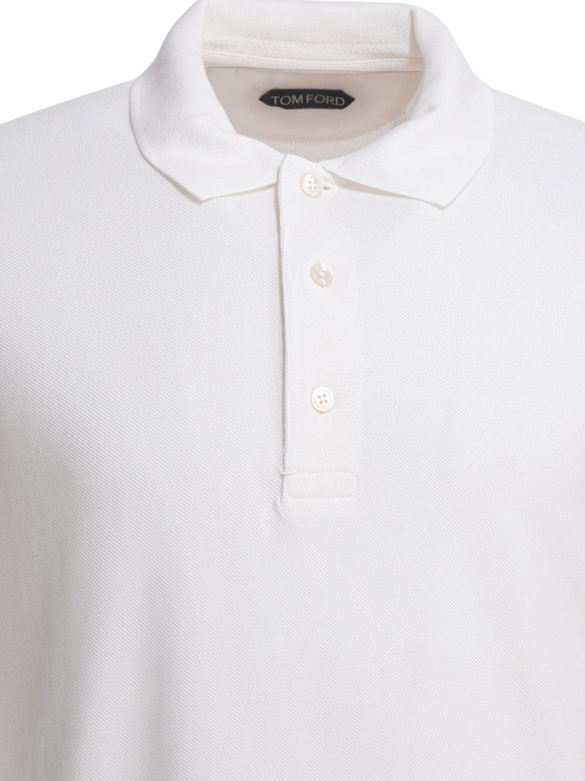 Tom Ford Lyocell Pique Polo Shirt