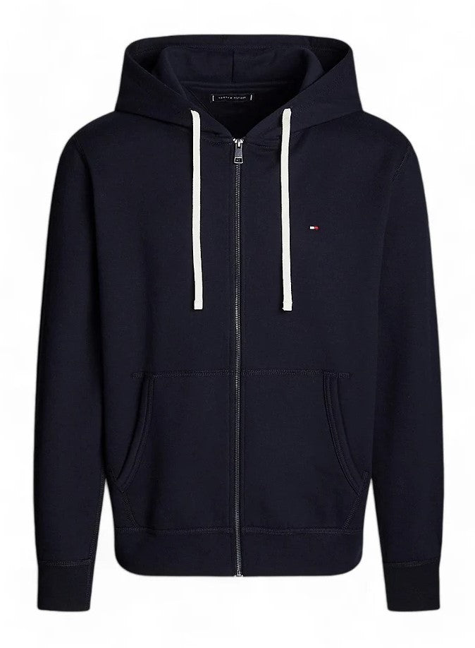 Tommy Hilfiger Plush Cotton Blend Zip-Up Hoodie With Hood