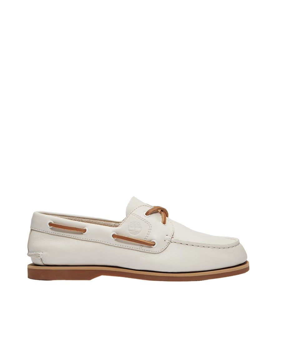 Timberland Classic Boat Shoe In Natural Full-Grain