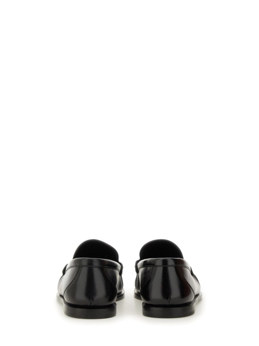 Saint Laurent Moccasin With Gathered Detail And Low-Profile Sole
