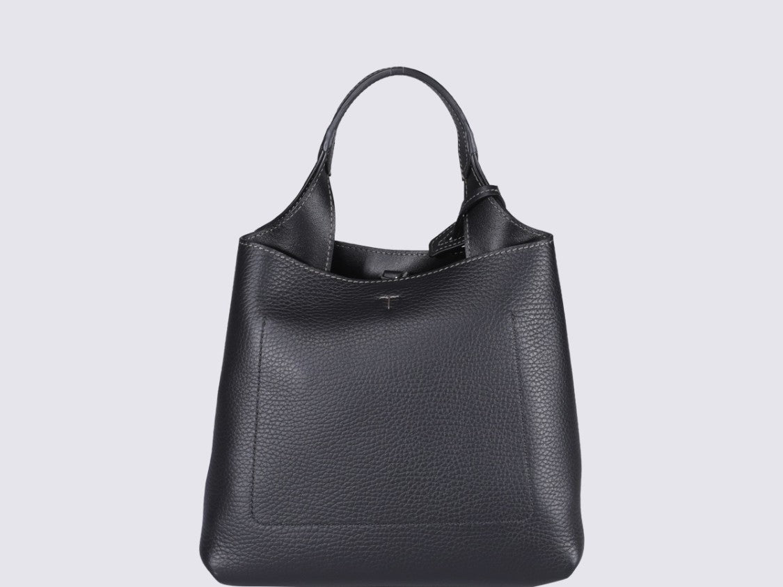 Tod's Black Leather Tote